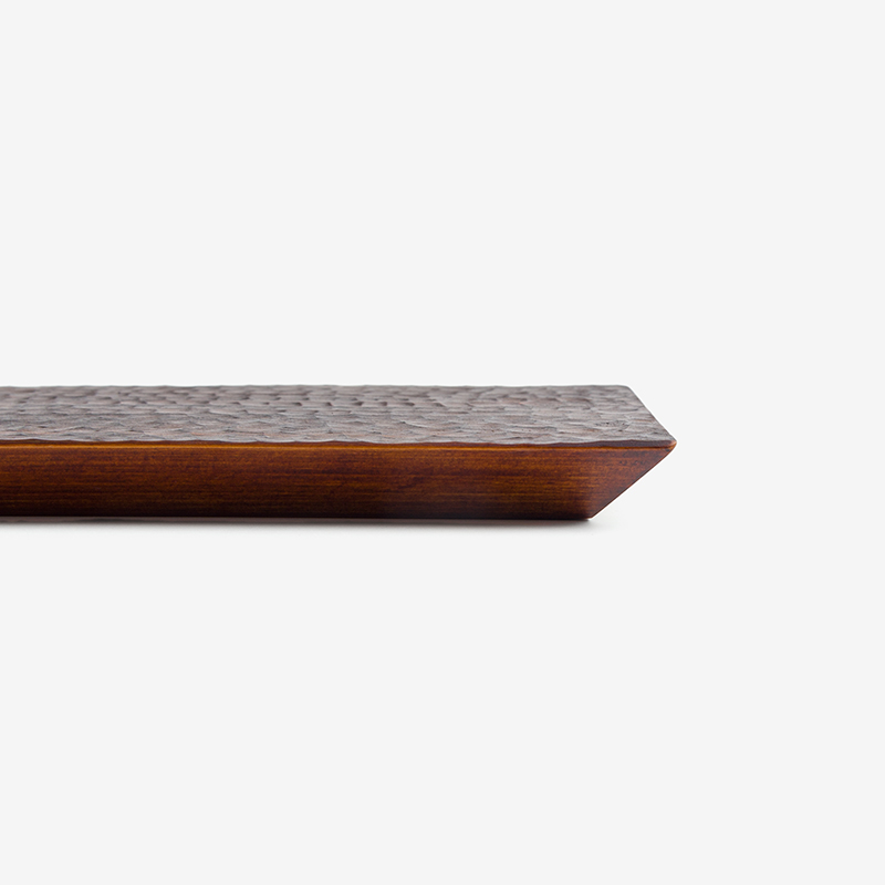 Nature 30cm Cypress Wood Plate | Carved_2