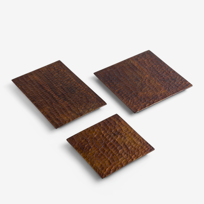 Nature 30cm Cypress Wood Plate | Carved_4