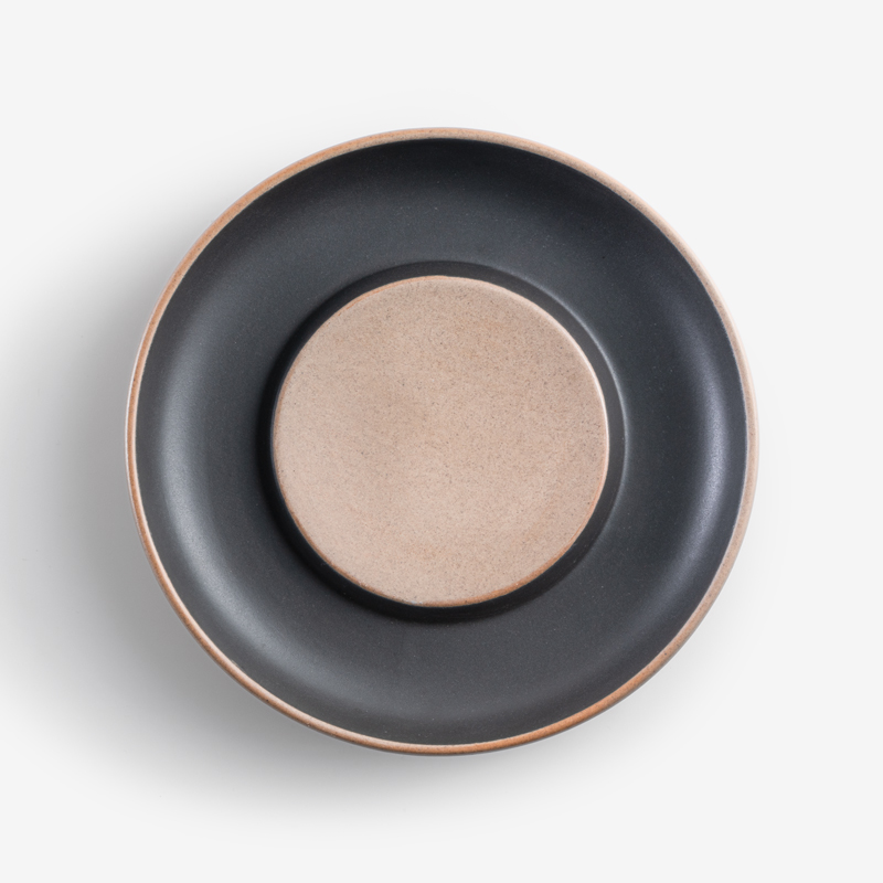 Circle 20cm Ceramic Plate | Gray_1