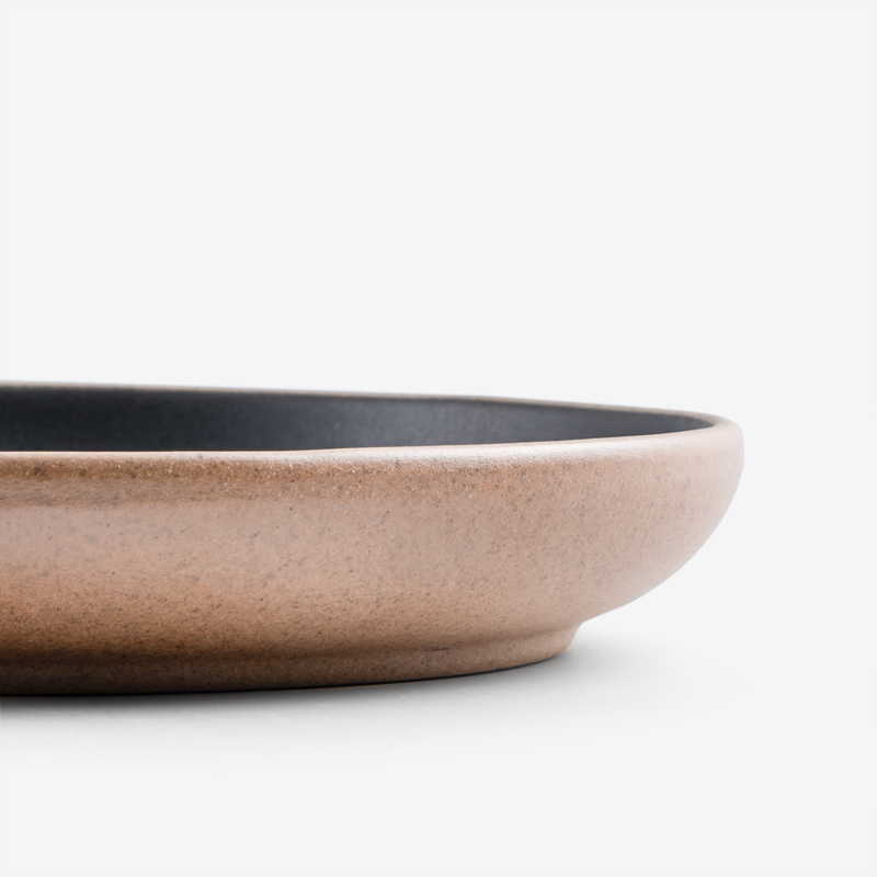 Circle 20cm Ceramic Plate | Gray_2