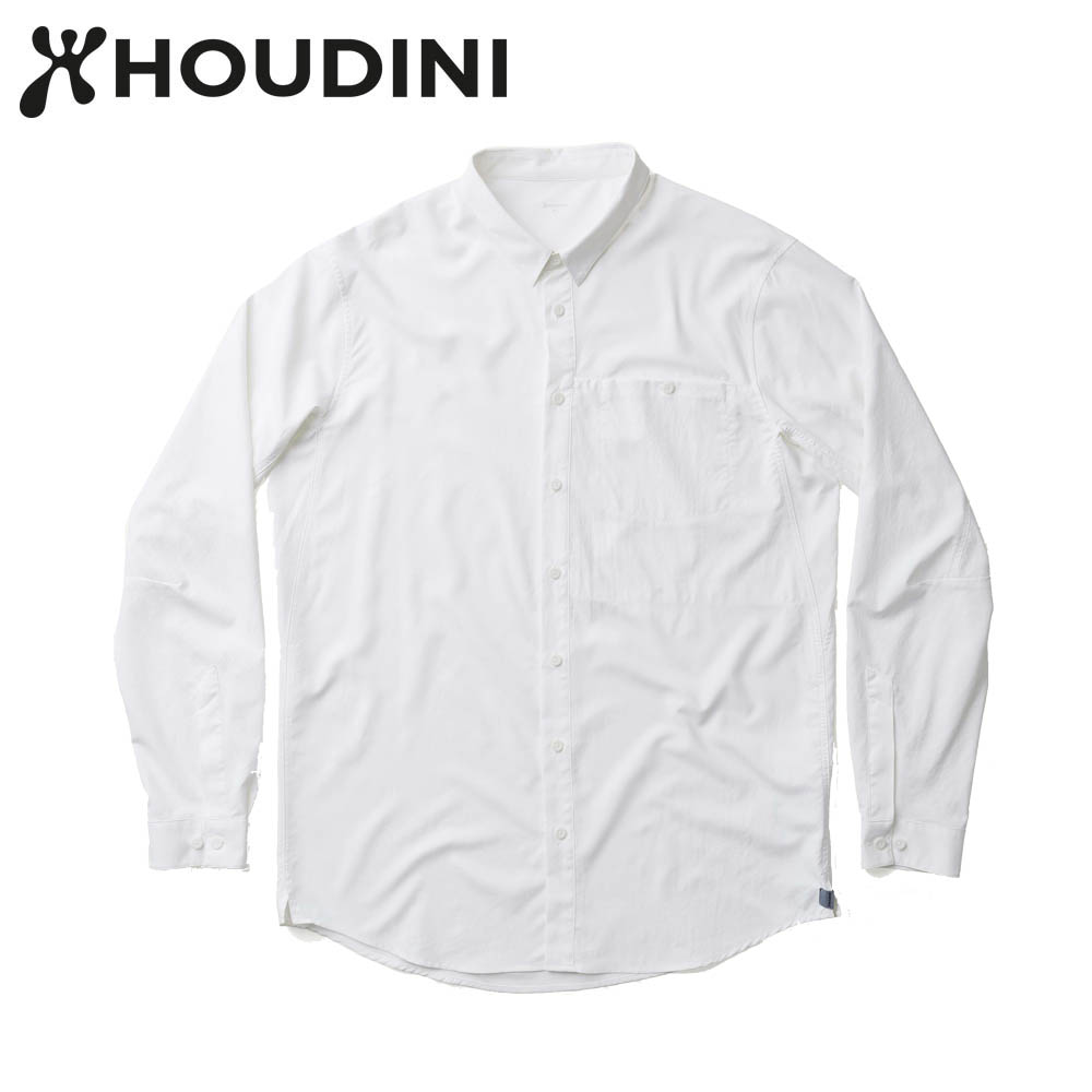 瑞典【Houdini】M's Longsleeve Shirt 男款長袖排汗上衣雪粉