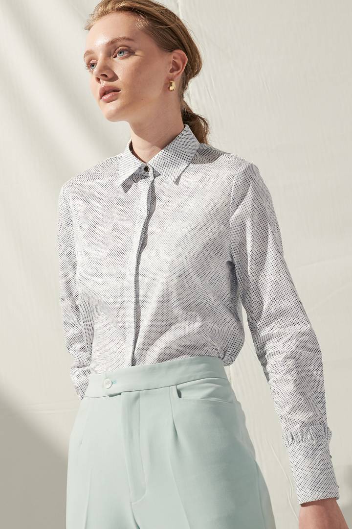 SST&C Women'S Cuffed Printed Shirt | 7562104003  (Outlet)_0