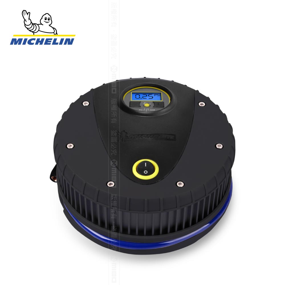智慧型高效能電動打氣機 (電子顯示胎壓) 12262 極緻黑【MICHELIN 米其林】_1