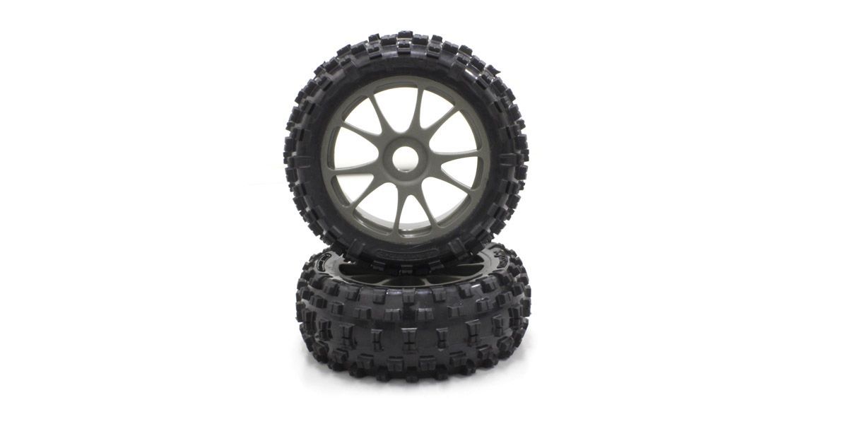 IFTH004GMKC 10-Spoke Wheel with Tire(Gunmetal/KC/2pcs)_0