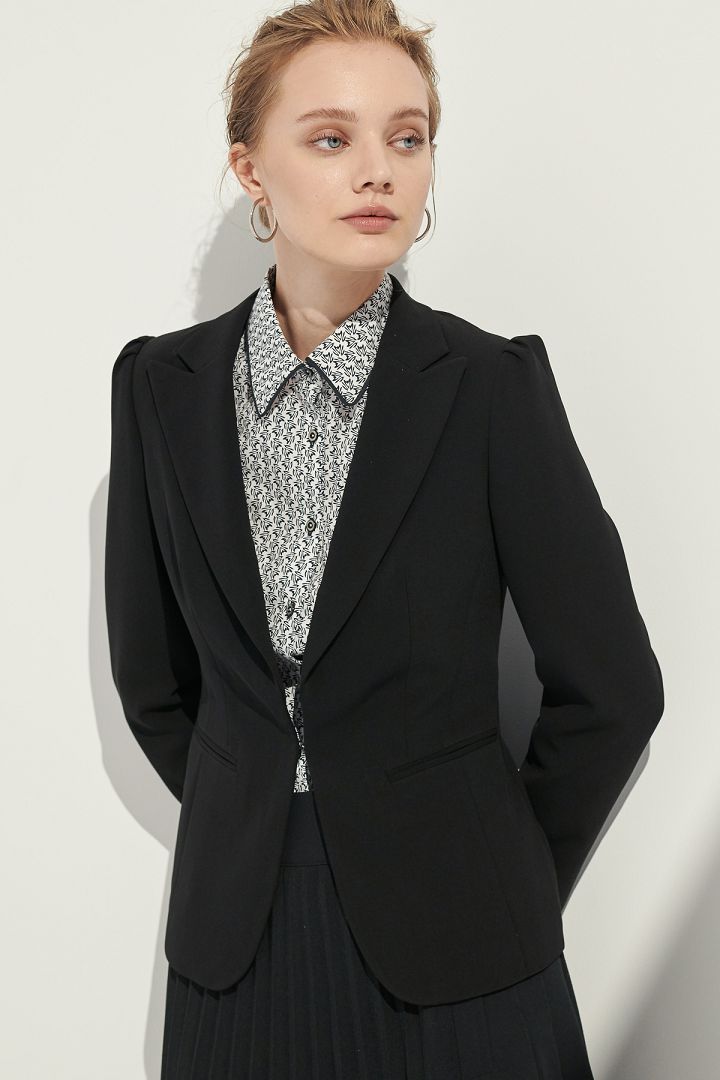 SST&C Women'S Sword Collar Single Button Suit Jacket | 7162105004  (Outlet)_1