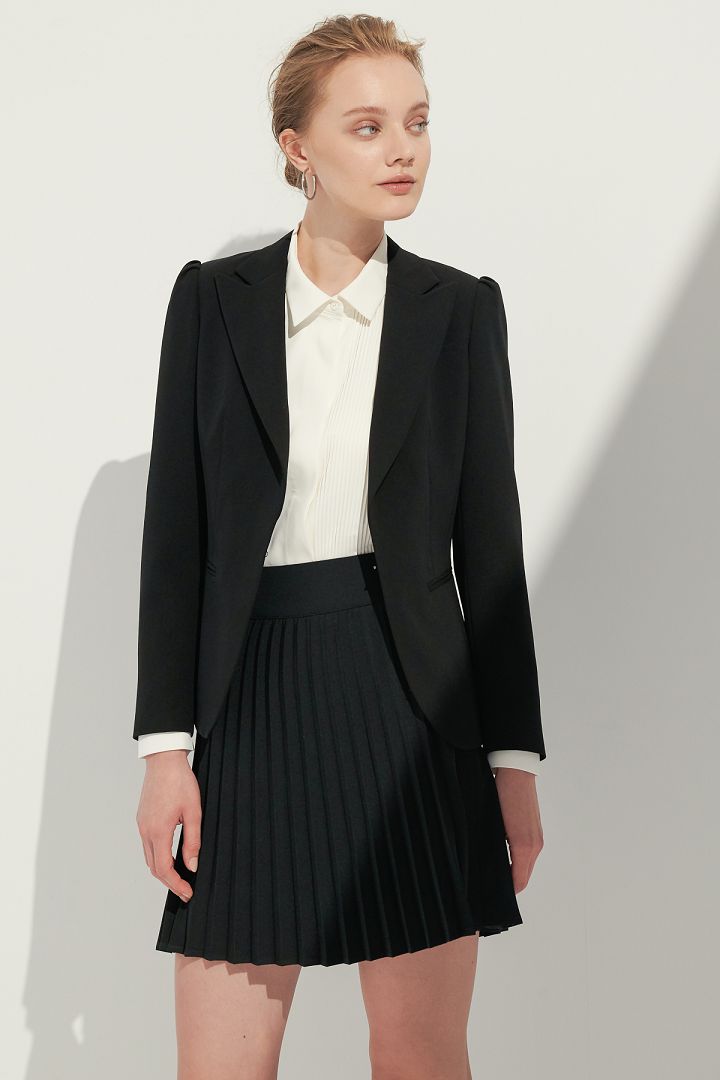 SST&C Women'S Sword Collar Single Button Suit Jacket | 7162105004  (Outlet)_2