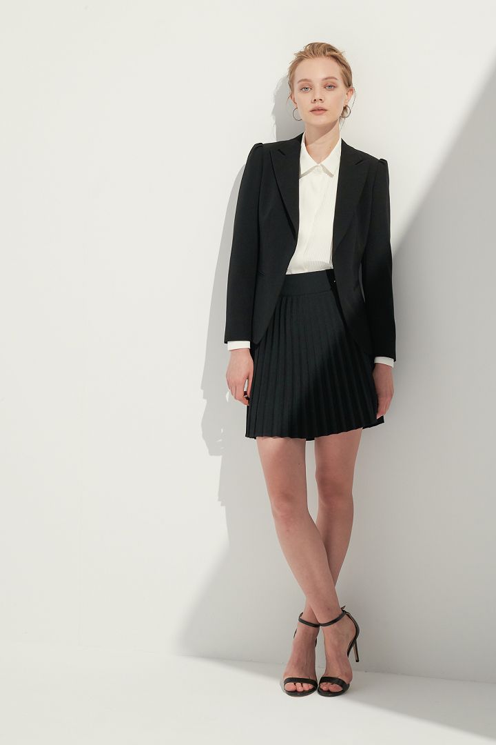 SST&C Women'S Sword Collar Single Button Suit Jacket | 7162105004  (Outlet)_3