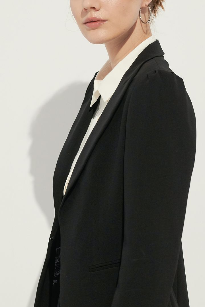 SST&C Women'S Sword Collar Single Button Suit Jacket | 7162105004  (Outlet)_4