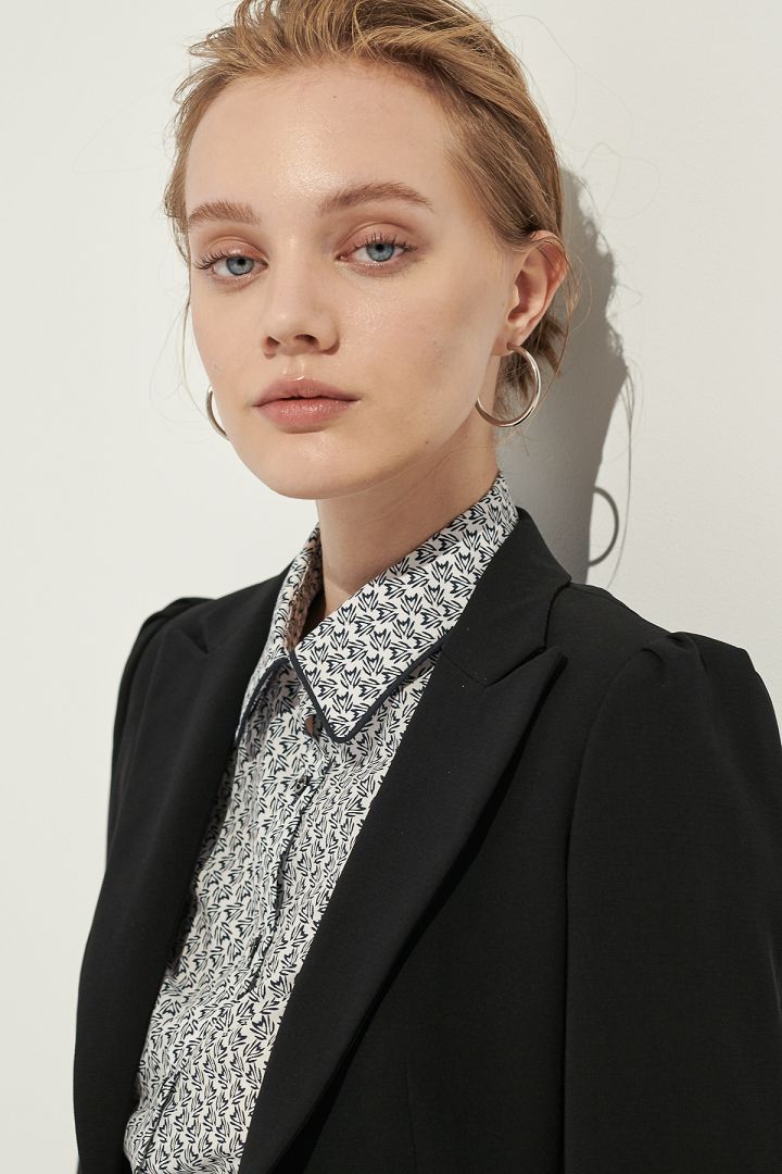 SST&C Women'S Sword Collar Single Button Suit Jacket | 7162105004  (Outlet)_5