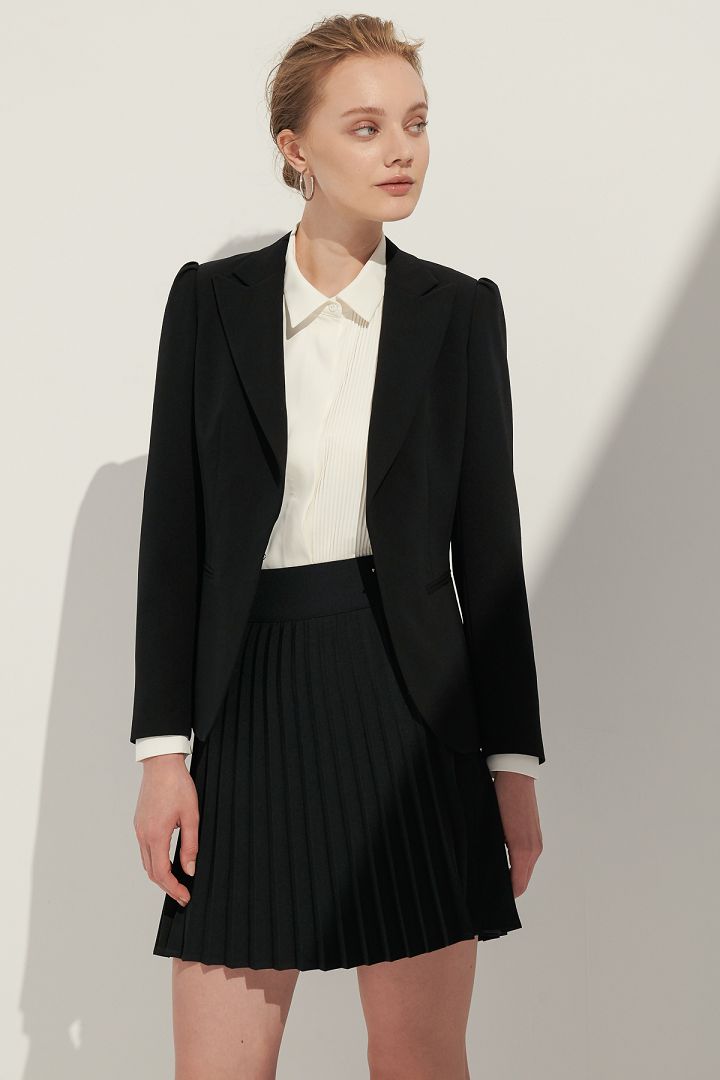 SST&C Women'S Pleated Skirt With Open Button Design | 7462105004  (Outlet)_2