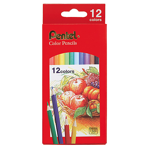 Pentel 飛龍牌 CB8 彩色鉛筆 12色_0