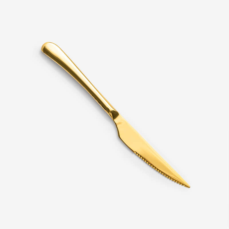 WAGA  典雅亮金 23cm 不鏽鋼牛排刀︱單品_0