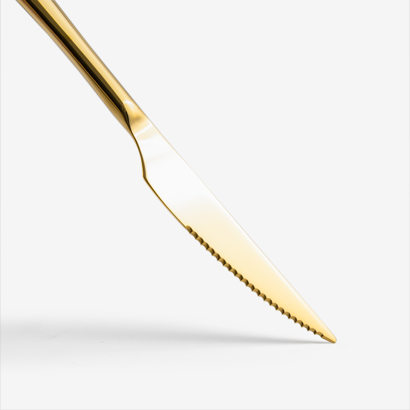 WAGA  典雅亮金 23cm 不鏽鋼牛排刀︱單品_1