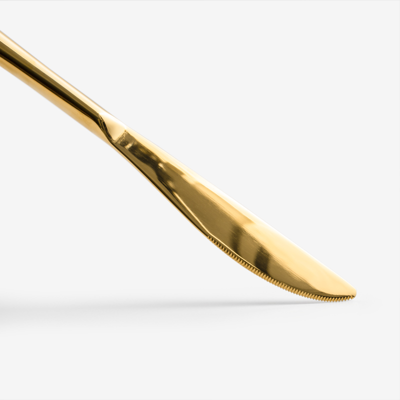 Gold 23cm Stainless Steel Steak Knife_1