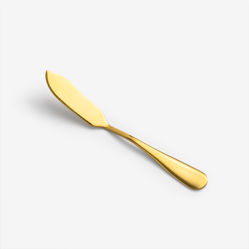 Gold 14cm Stainless Steel Butter Knife_0