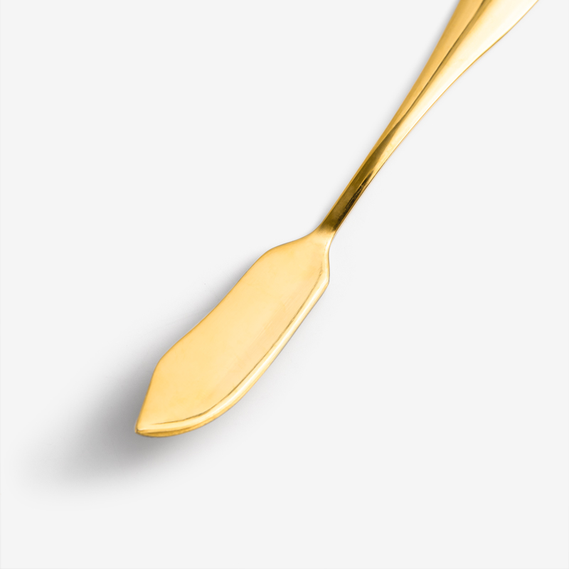 Gold 14cm Stainless Steel Butter Knife_1