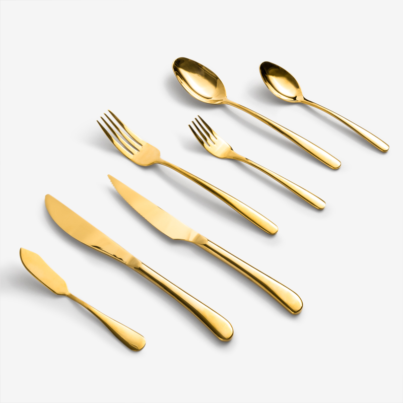 Gold 14cm Stainless Steel Butter Knife_2