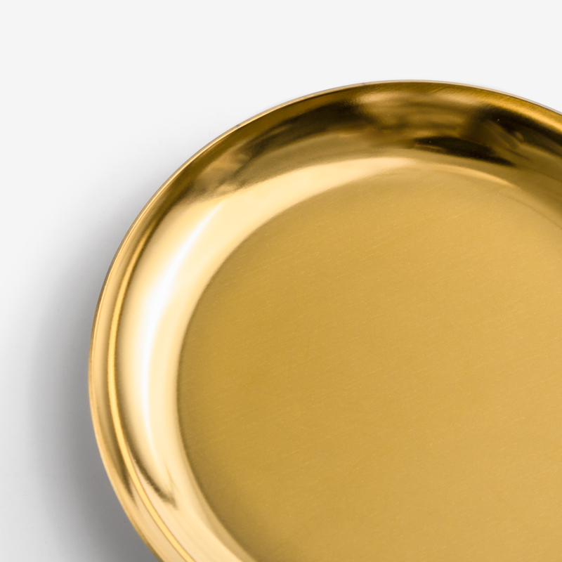 Gold 10cm Stainless Steel Plate_3