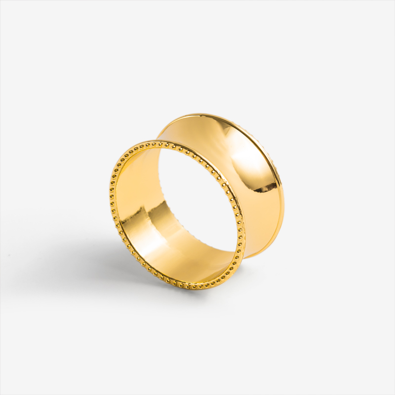 Gold 4.5cm Stainless Steel Napkin Ring_0