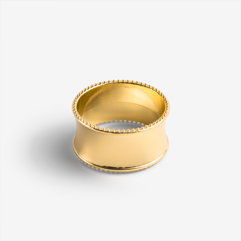 Gold 4.5cm Stainless Steel Napkin Ring_1