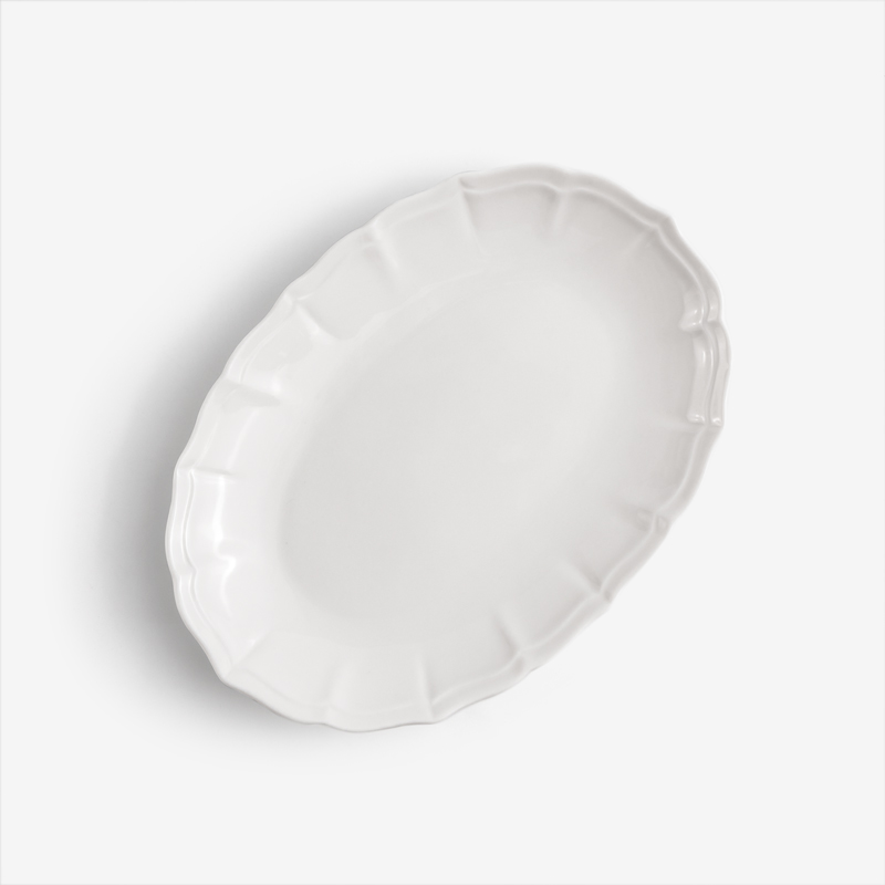 Decoration 20cm Ceramic Oval Plate_1