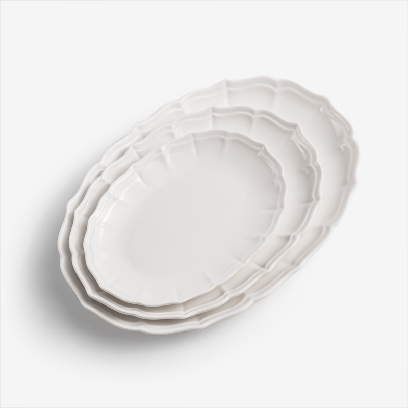 Decoration 25cm Ceramic Oval Plate_4