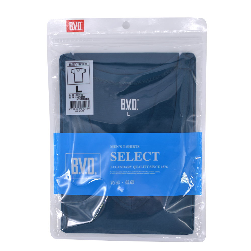 【BVD】酷涼V領短袖-E936BD_6