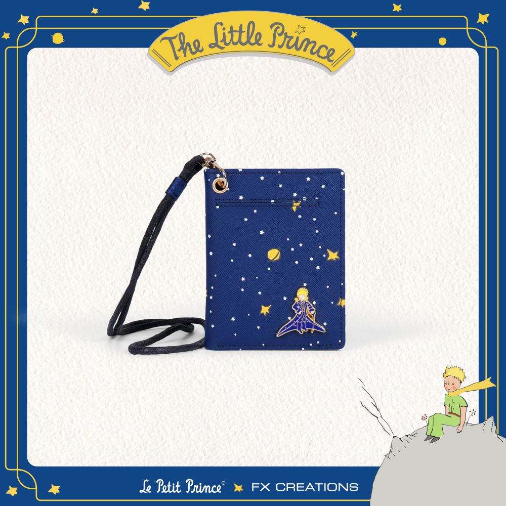 【小王子Le Petit Prince聯名款】閃耀星空系列 真皮卡片錢包-星空藍 LPPW76037-98_0