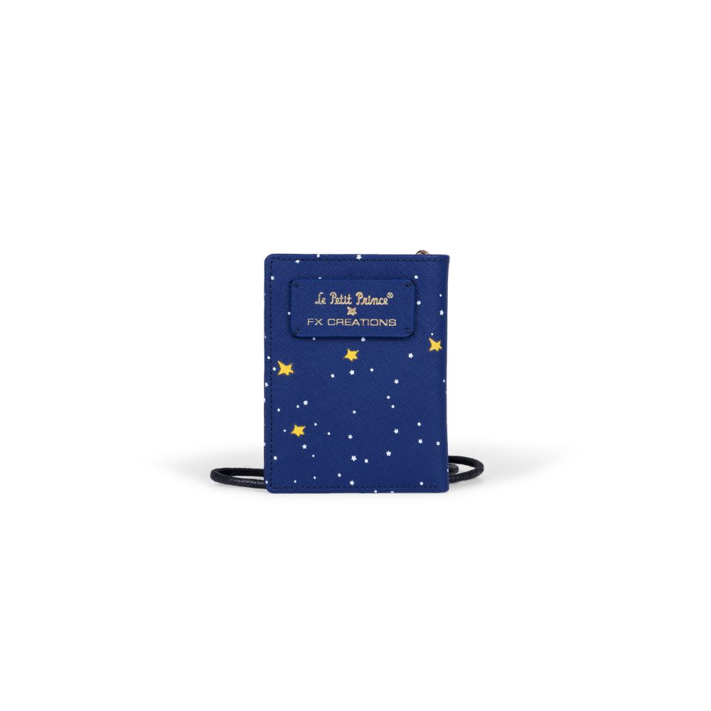 【小王子Le Petit Prince聯名款】閃耀星空系列 真皮卡片錢包-星空藍 LPPW76037-98_4