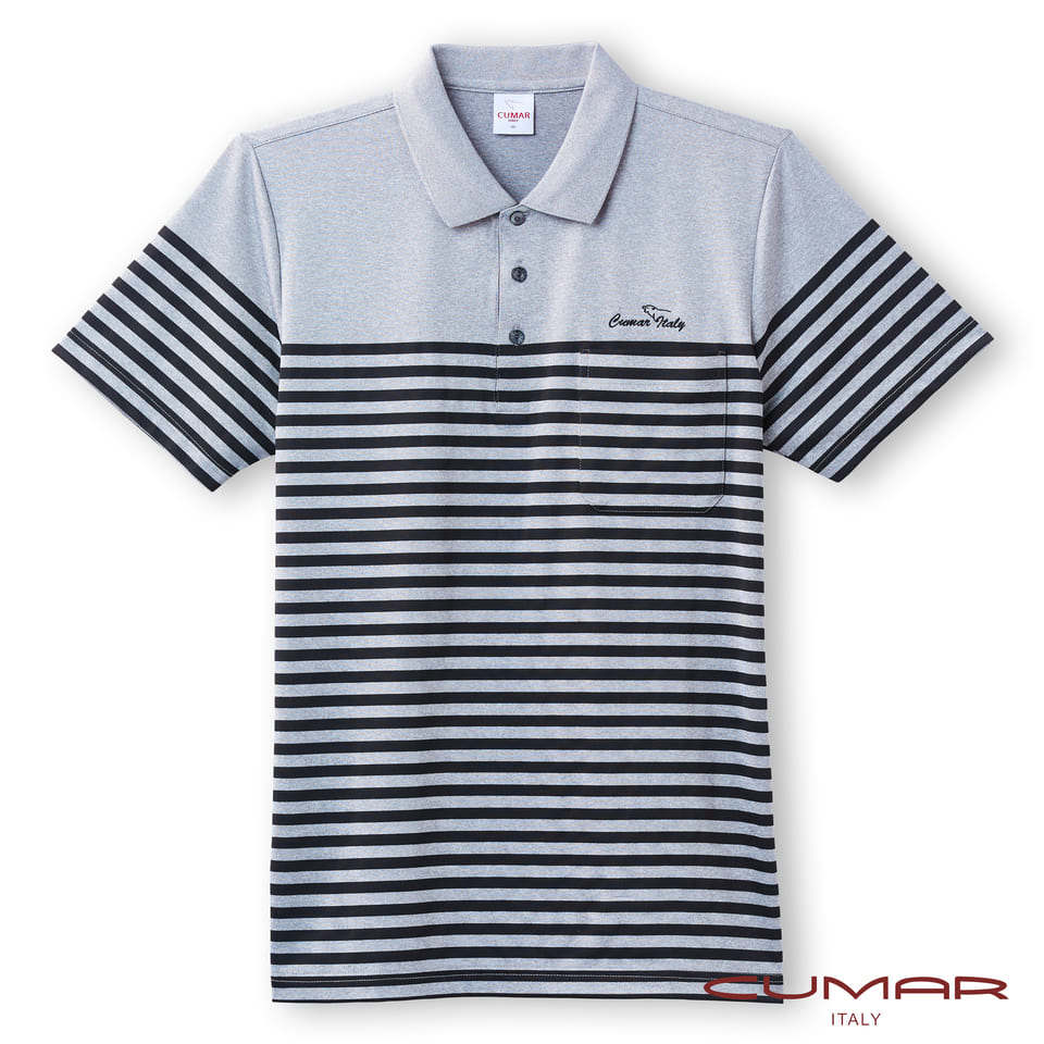 CUMAR 羅紋領定位條短袖POLO衫(HiCool)/218234
