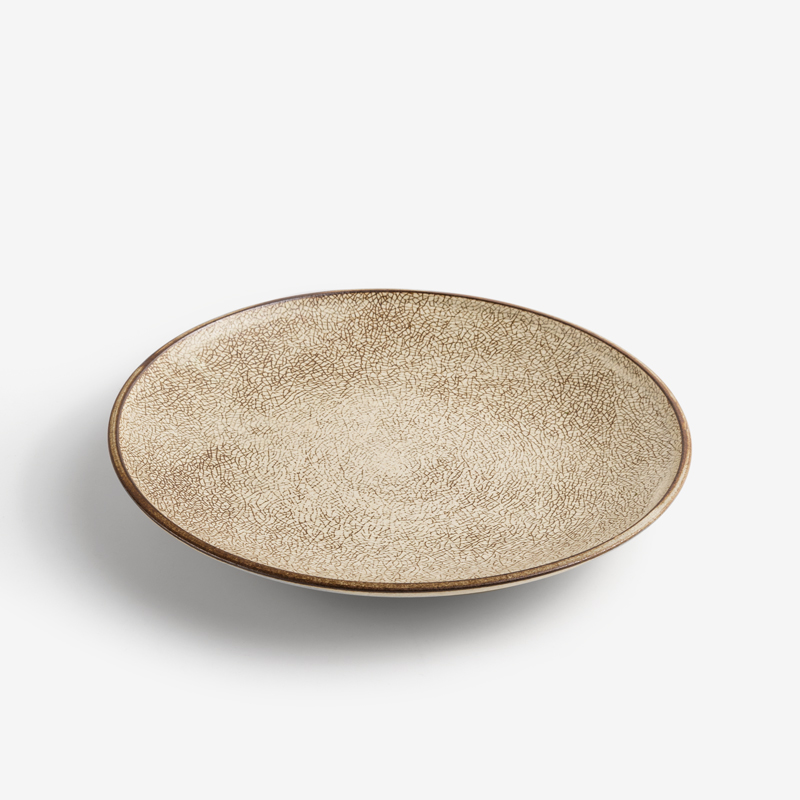 Ice Crack 23cm Ceramic Plate_0