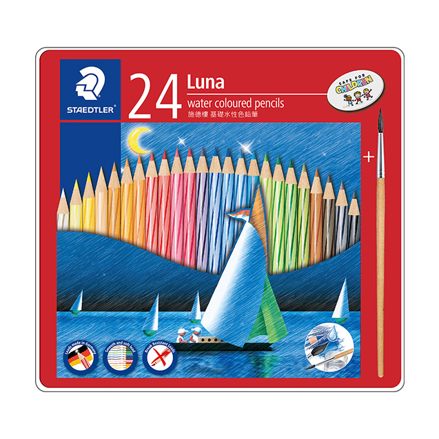Staedtler 施德樓luna基礎水性色鉛筆 24色 墊腳石購物網