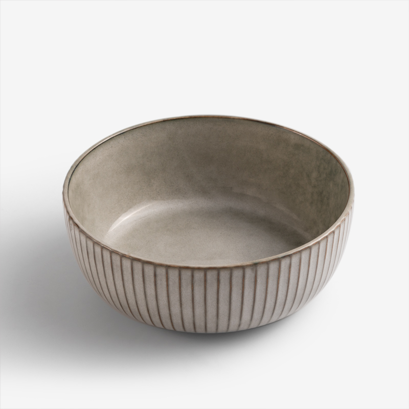 WAGA 歐式菊瓣 16.5cm 陶瓷深碗｜灰藍｜單品_0