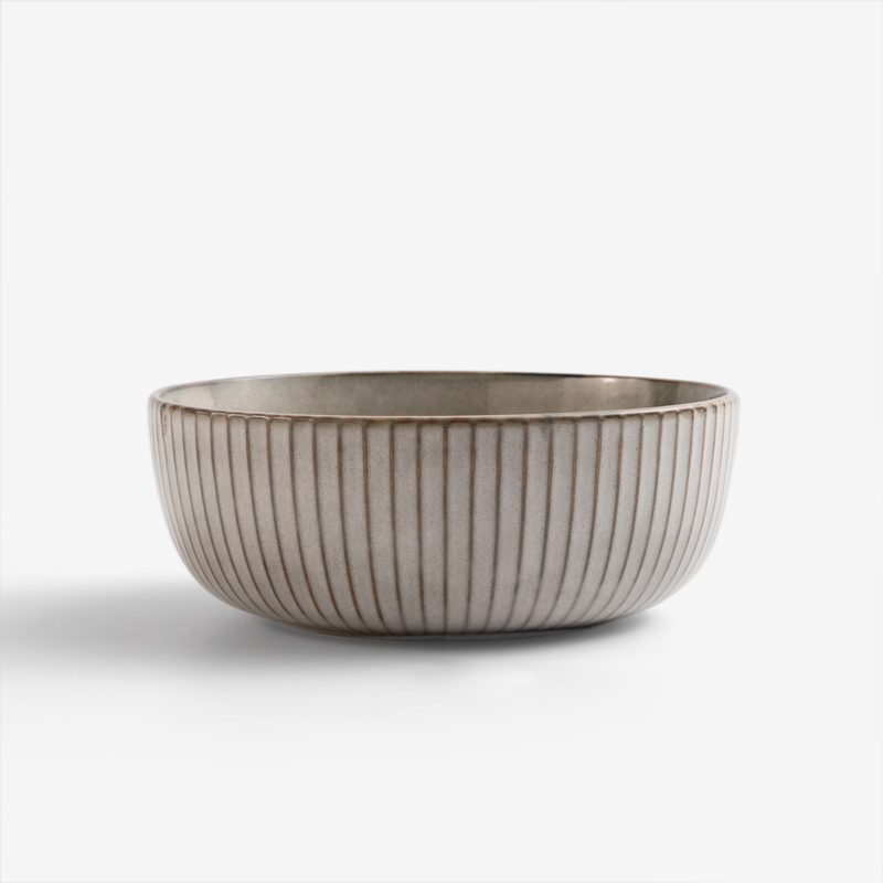 WAGA 歐式菊瓣 16.5cm 陶瓷深碗｜灰藍｜單品_3