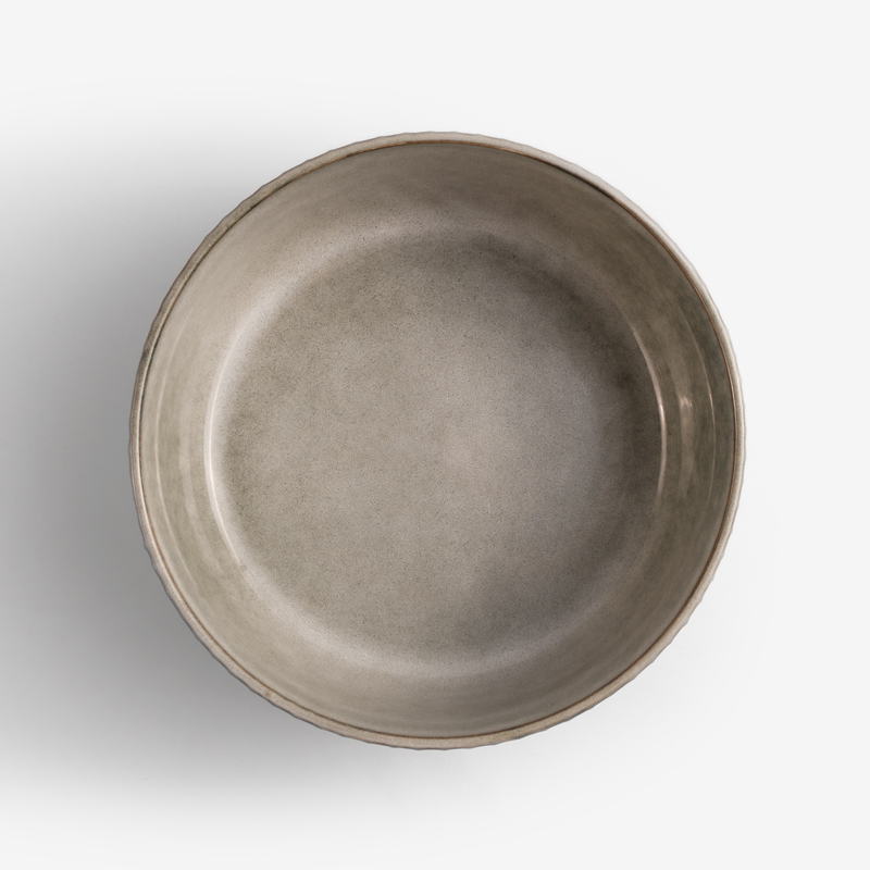 WAGA 歐式菊瓣 16.5cm 陶瓷深碗｜灰藍｜單品_4