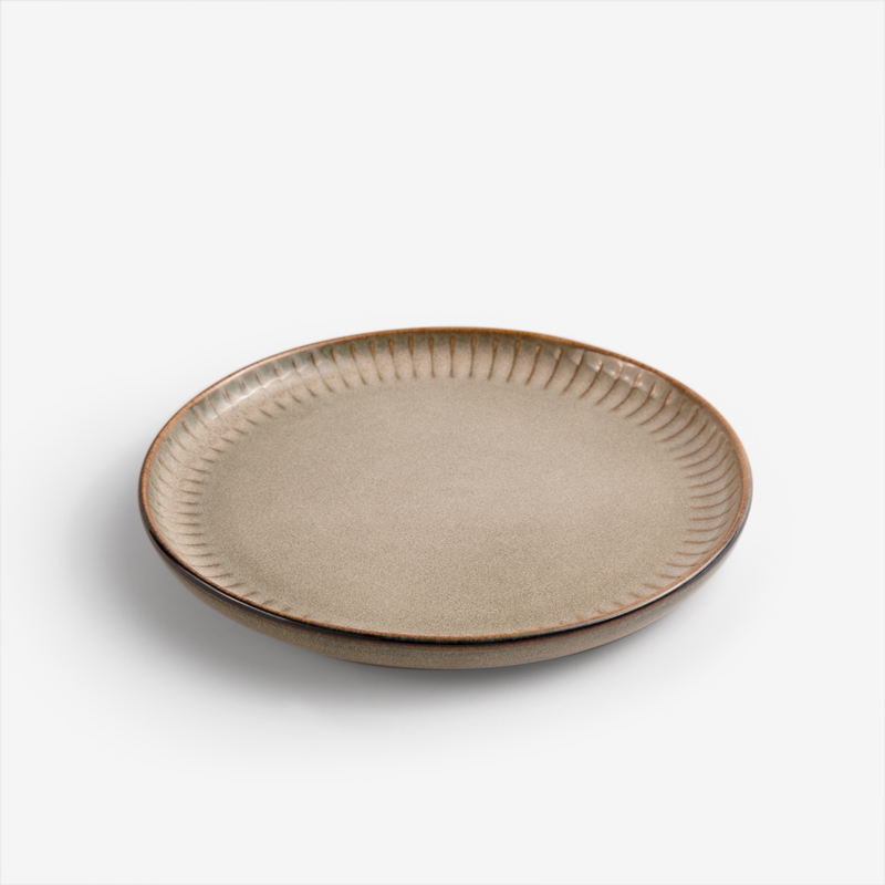 WAGA 歐式菊瓣 17cm 陶瓷圓盤｜灰藍｜單品_0