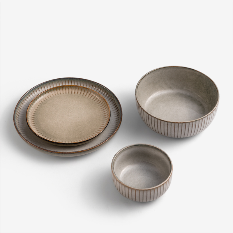 WAGA 歐式菊瓣 17cm 陶瓷圓盤｜灰藍｜單品_1