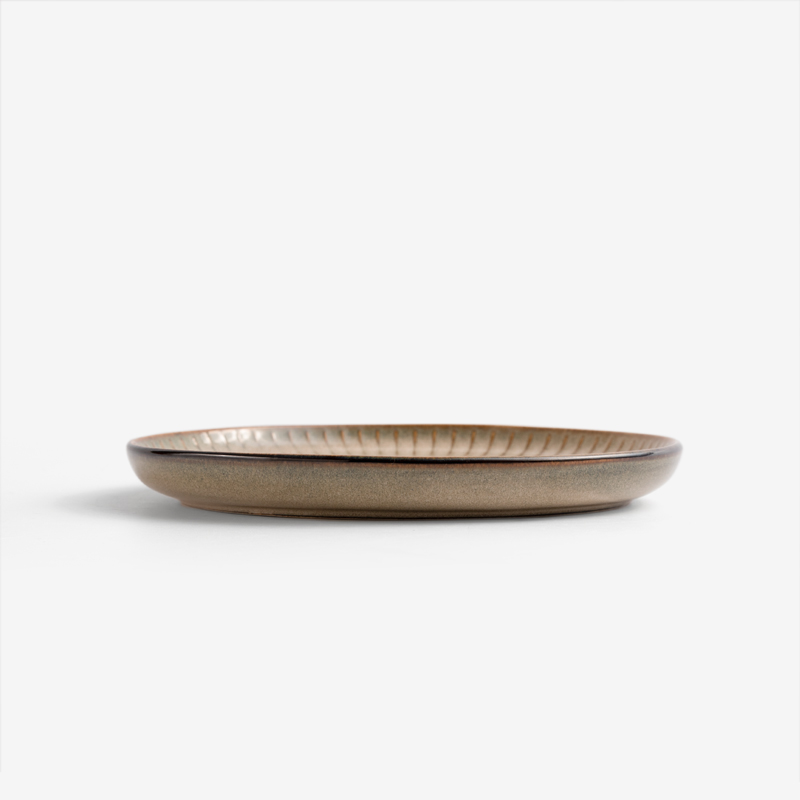 WAGA 歐式菊瓣 17cm 陶瓷圓盤｜灰藍｜單品_3