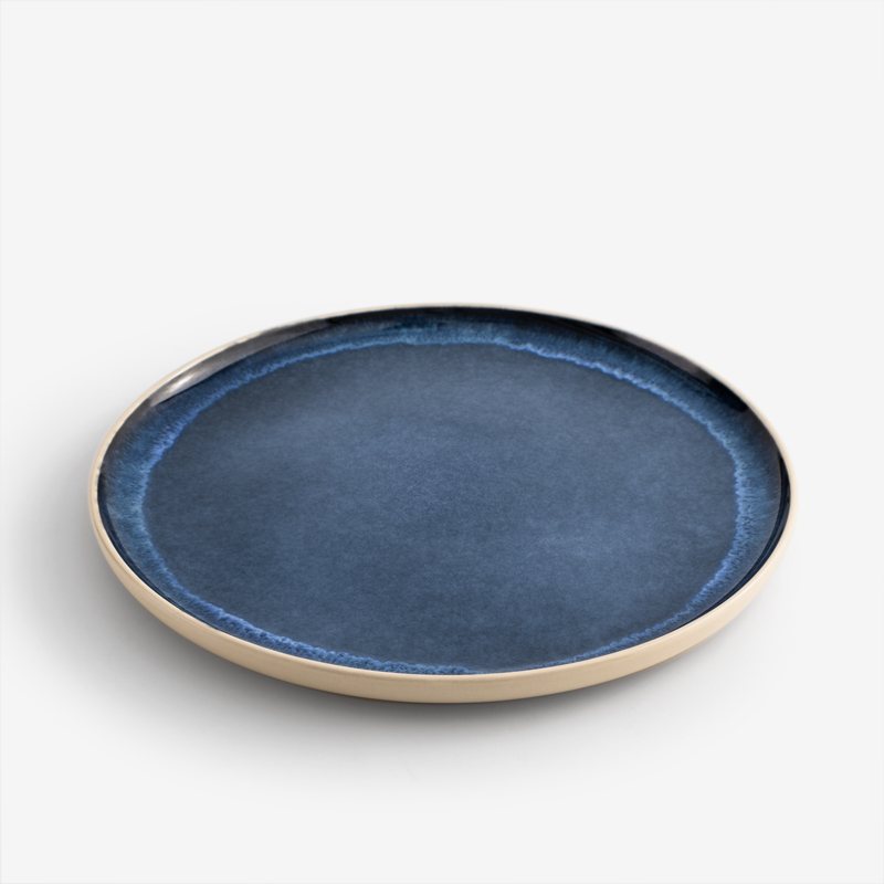 WAGA 靜謐原野 27cm 陶瓷淺盤｜寶藍｜單品_0