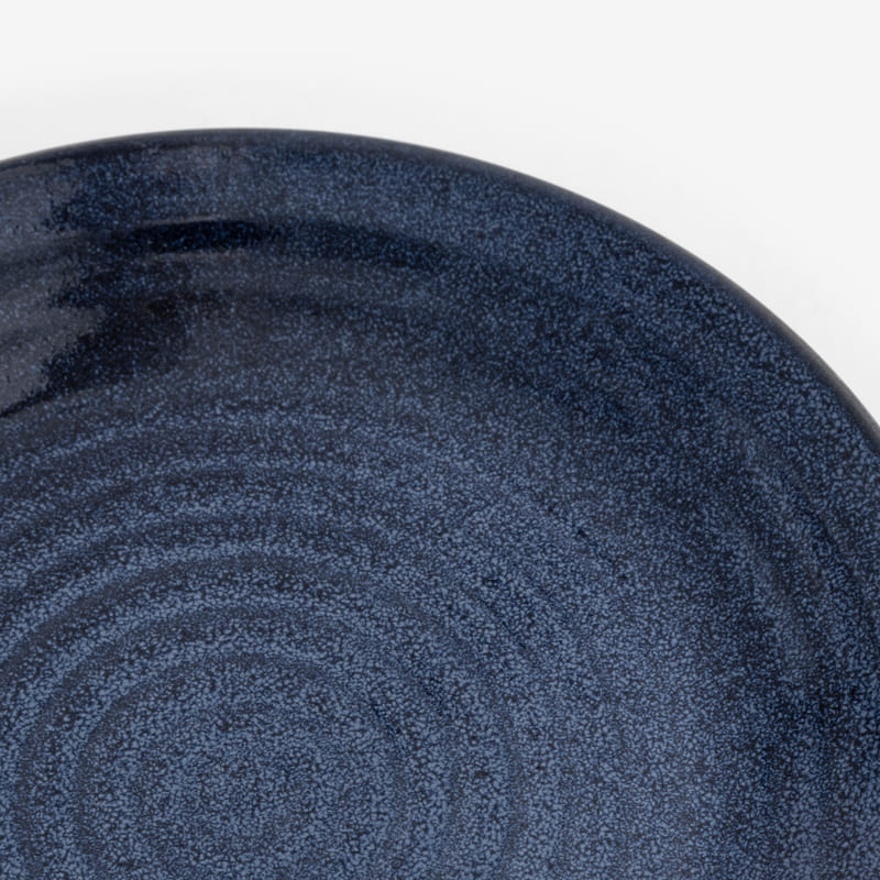 日式 流轉漩渦 22cm 陶瓷圓盤｜湛藍｜單品_1