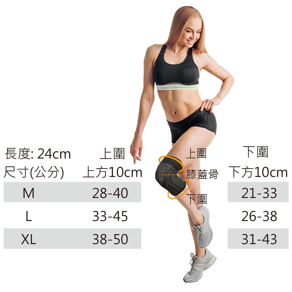 冰紗加壓護膝套-Germdian能量護具_5
