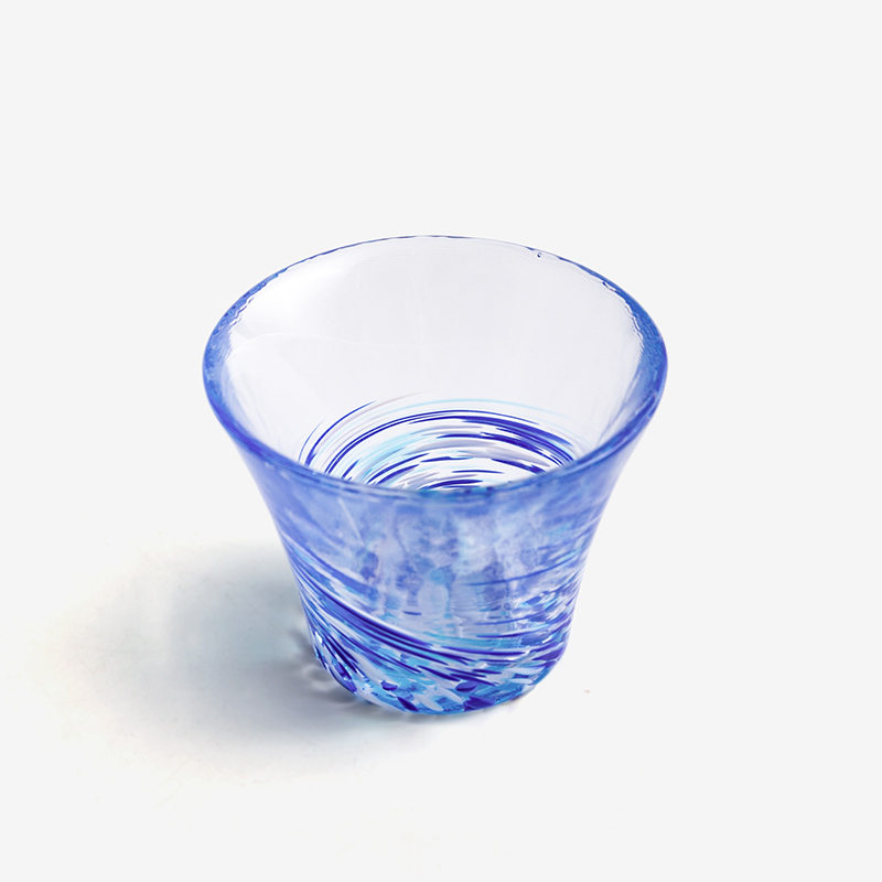 津輕 日製手作 60ml 玻璃酒杯｜瀑布｜單品_0