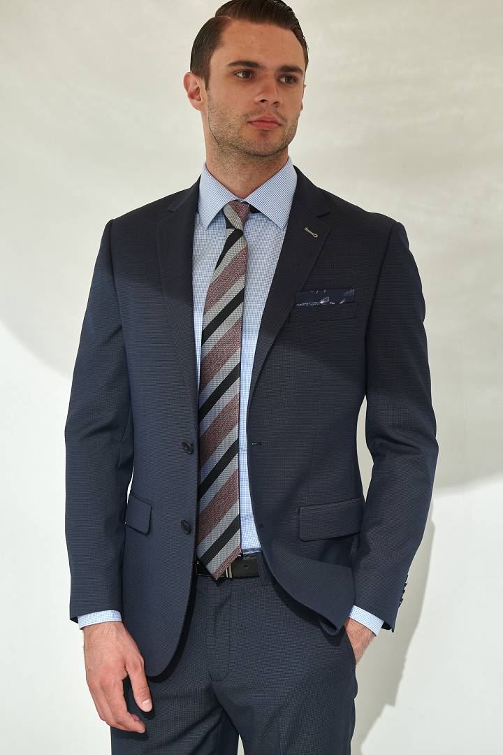 SST&C #Online Exclusive  Navy Slim Fit Suit Jacket | 0112107001  (Outlet)_0
