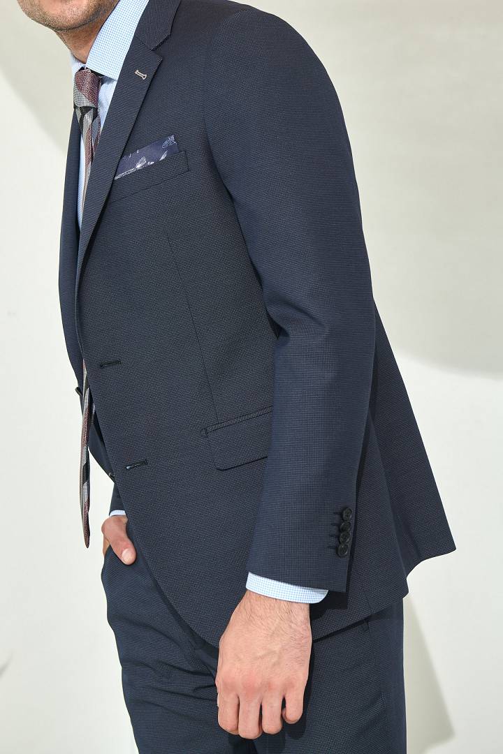 SST&C #Online Exclusive  Navy Slim Fit Suit Jacket | 0112107001  (Outlet)_3