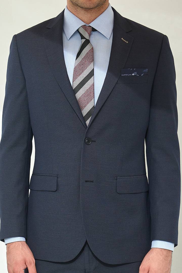 SST&C #Online Exclusive  Navy Slim Fit Suit Jacket | 0112107001  (Outlet)_5