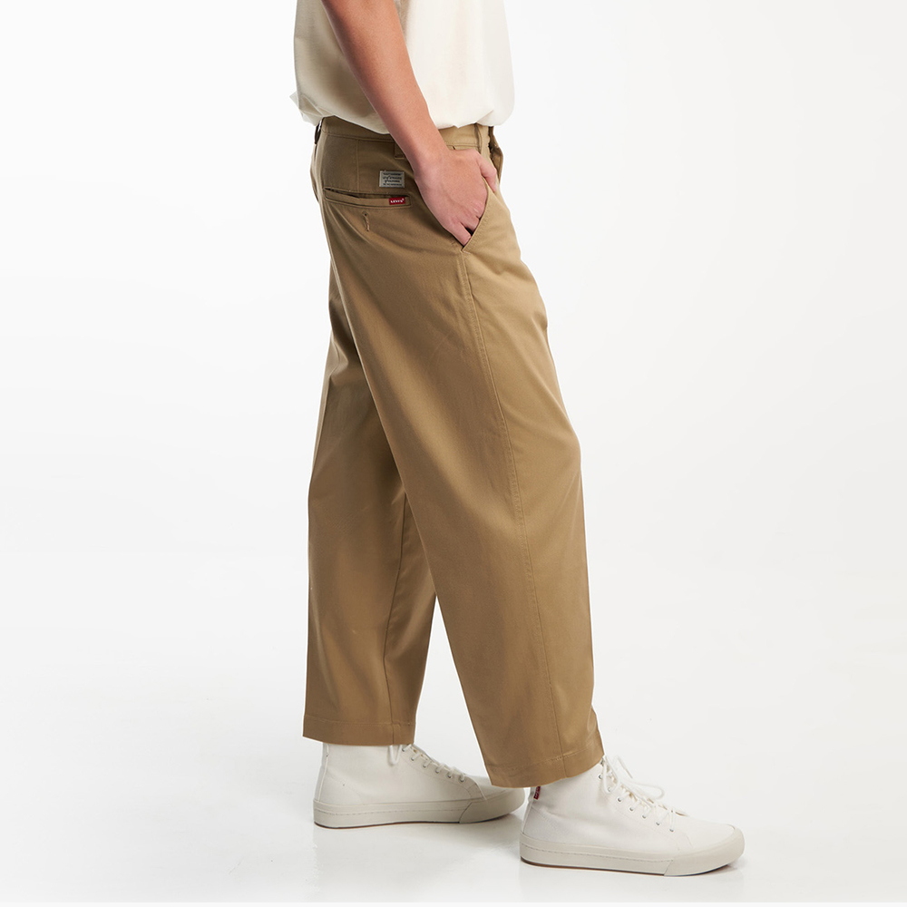 Levis 男款 STA PREST抗皺免熨燙卡其休閒褲 / 寬鬆直筒版型 / 及踝款 / 彈性布料 / 卡其 熱賣單品_4