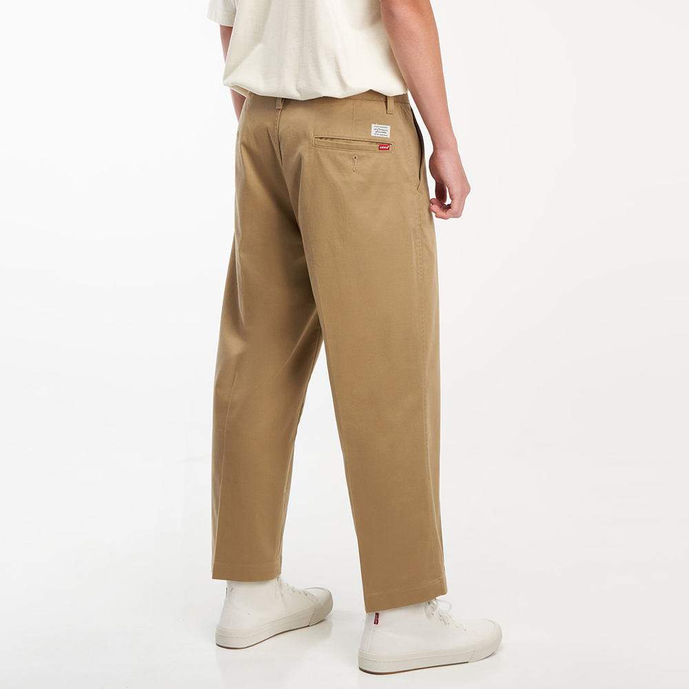 Levis 男款 STA PREST抗皺免熨燙卡其休閒褲 / 寬鬆直筒版型 / 及踝款 / 彈性布料 / 卡其 熱賣單品_5