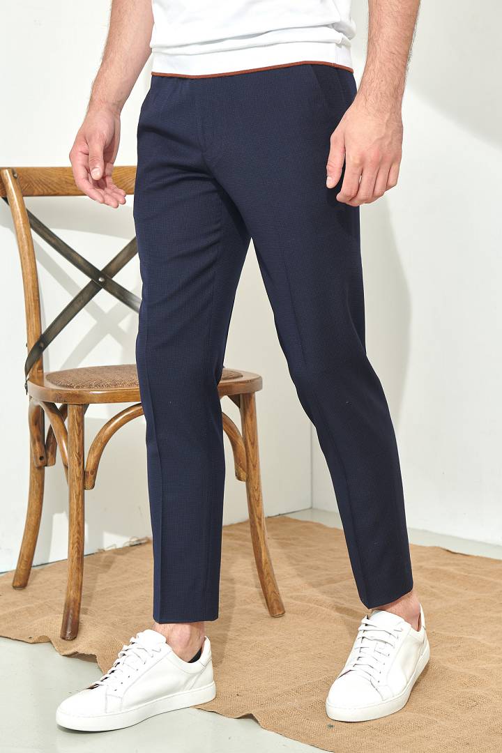 SST&C Navy Blue Polka Dot Tailor Suit Trousers | 0212107002  (Outlet)_2