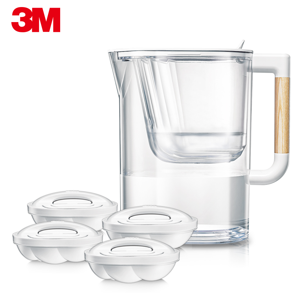 3M WP4000 即淨高效濾水壺-1壺4心_3