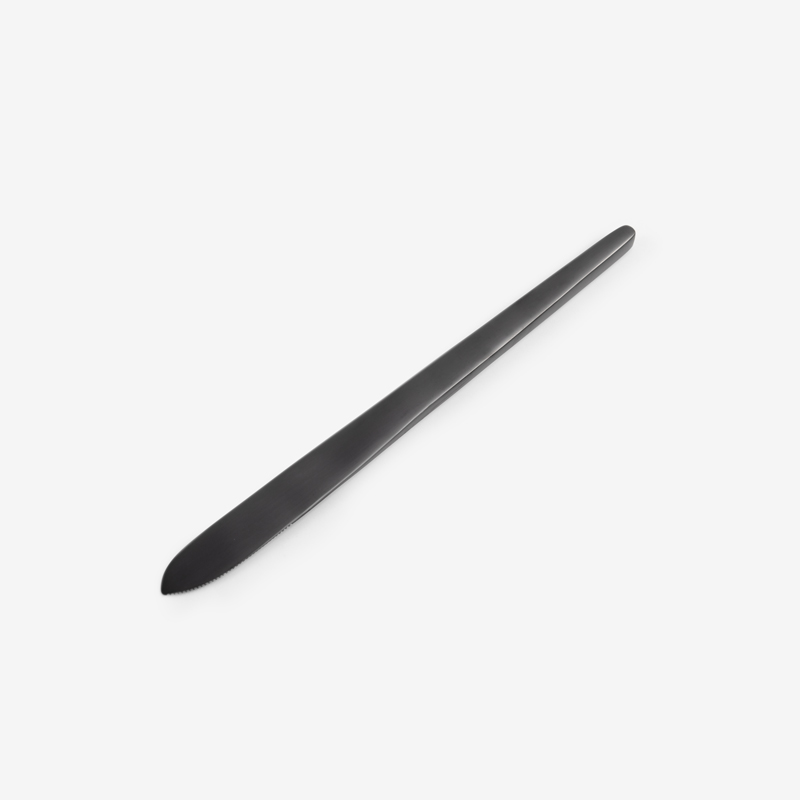 WAGA 簡約幾何 18cm 不鏽鋼側刀｜黑｜單品_0